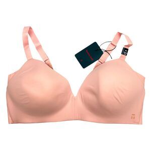 NEW Tommy John Comfort Smoothing Lightly Lined Wireless Bra 38C Peachskin Pink